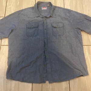Wrangler Casual Blue Button Down Shirt